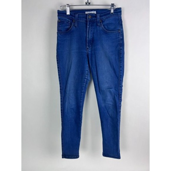 James Jeans Blue Denim High Rise The High Classic Skinny Ankle Jeans Size 27 - Picture 1 of 11